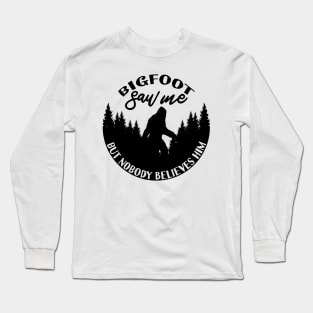 Bigfoot Silhouette Long Sleeve T-Shirt